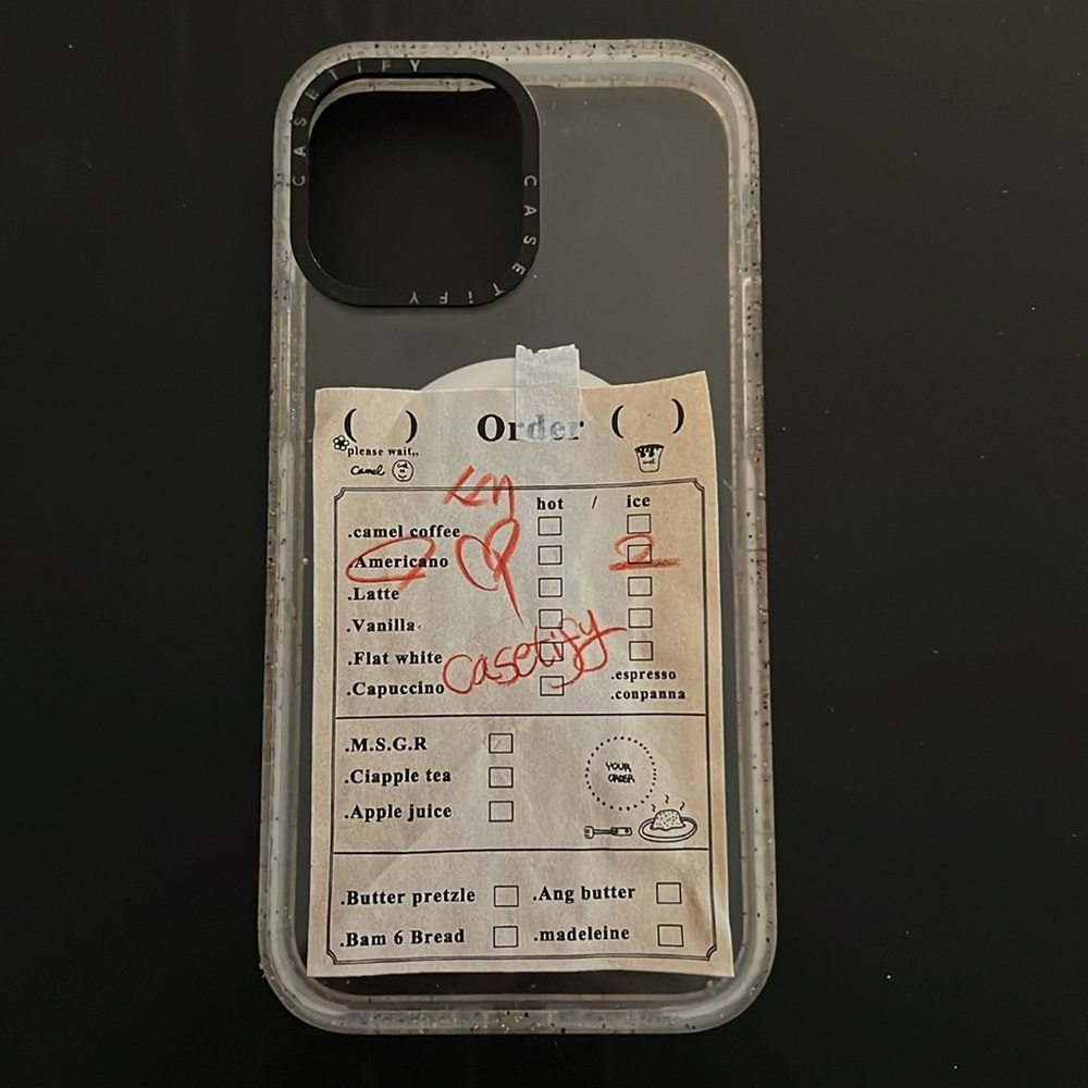 casetify camel coffee iphone13 pro max clear case